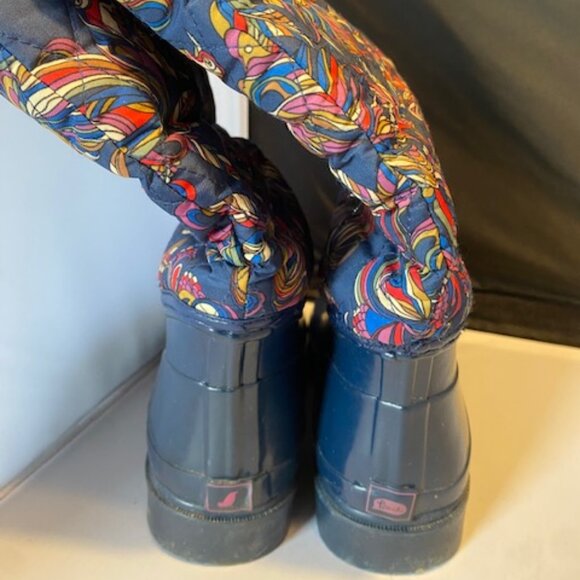 Sakroots Rain boots, Quilted Top Navy Size 8 - Picture 4 of 7